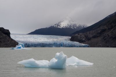 Torres del Paine Trekking: Am Grey Gletscher
