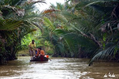 Unterwegs im Mekongdelta

